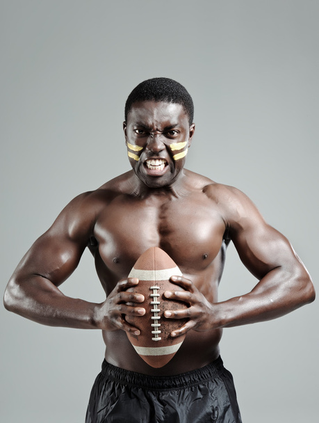 Muscular american football player - Zdjęcie, obraz