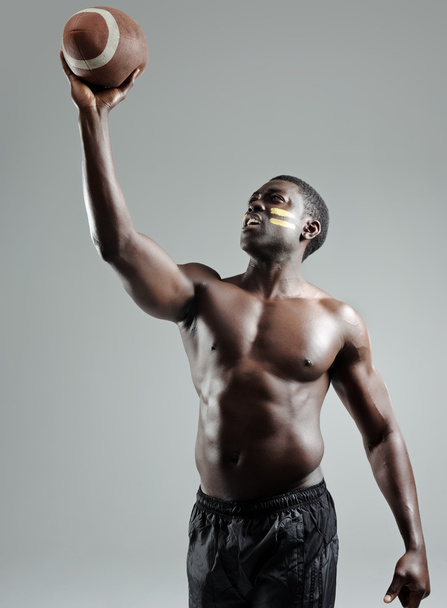 Muscular american football player - Photo, image