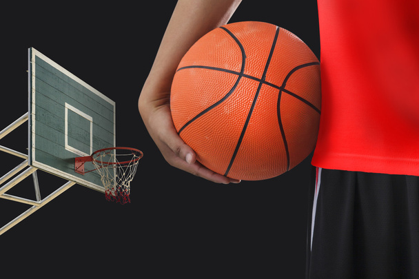 Basketbalista s míčem - Fotografie, Obrázek