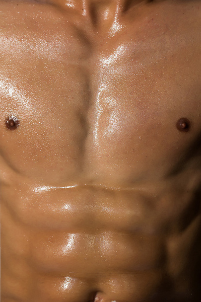 muscular male wet torso - Valokuva, kuva