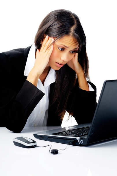 Businesswoman stressed out - Фото, зображення