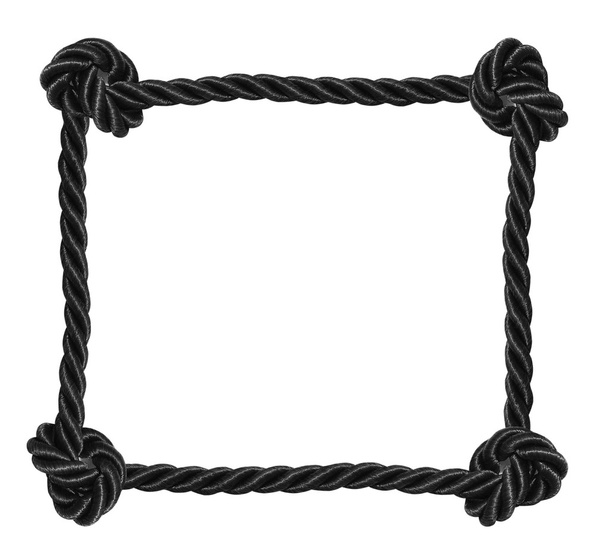 чорний з мотузки ізольований
 - Фото, зображення