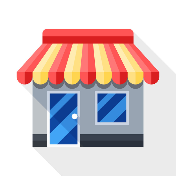 Pictogram vector winkel of Shop.  - Vector, afbeelding