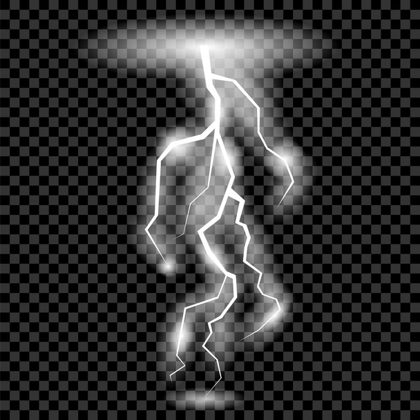 White Lightning geïsoleerd - Vector, afbeelding