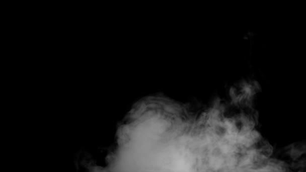 Feuer Rauch von schwarzem Hintergrund - Filmmaterial, Video