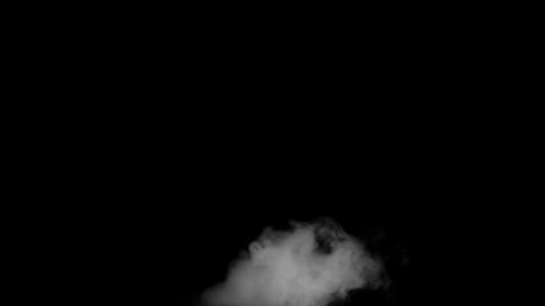 Požáru kouř z černé pozadí - Záběry, video