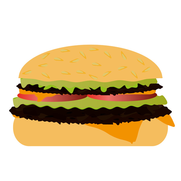 Hamburger - Vecteur, image