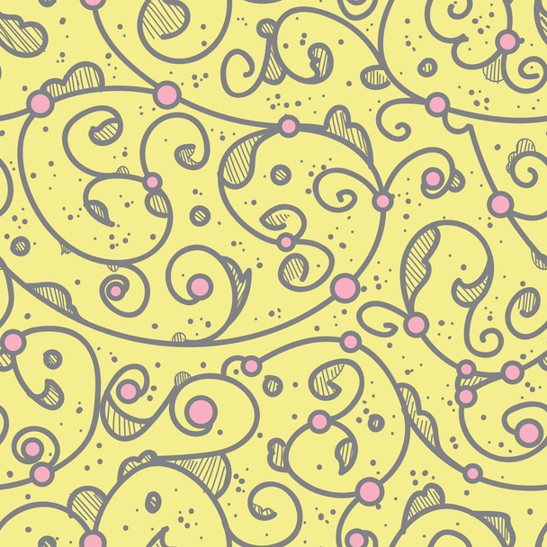 Abstract bloemen naadloos patroon - Vector, afbeelding