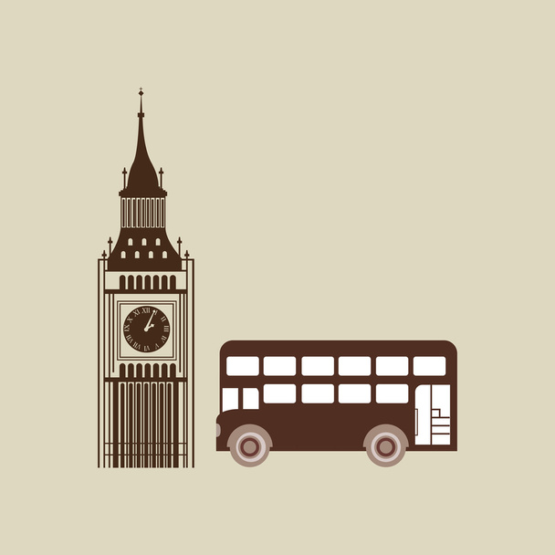 Лондонский городской дизайн
 - Вектор,изображение