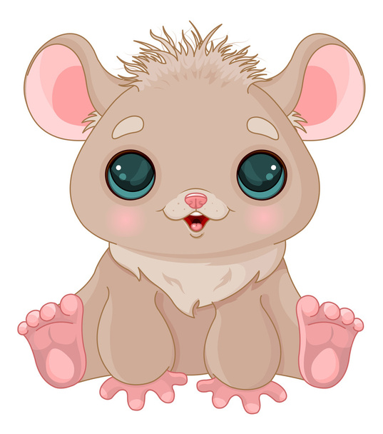 Ilustração de hamster bonito
 - Vetor, Imagem
