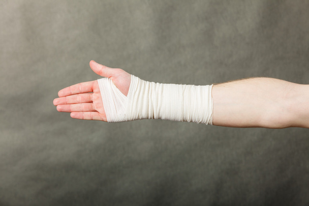 Male hand in bandage. - Fotografie, Obrázek