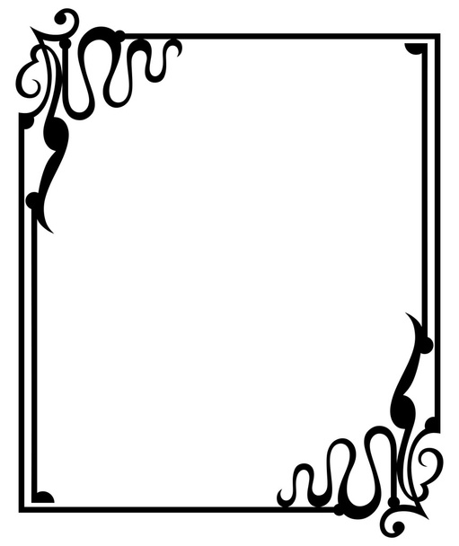 Calligraphic design element and page decoration - Vektör, Görsel