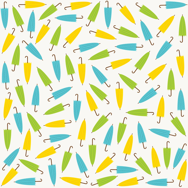 Simple pattern with umbrellas - Vektör, Görsel