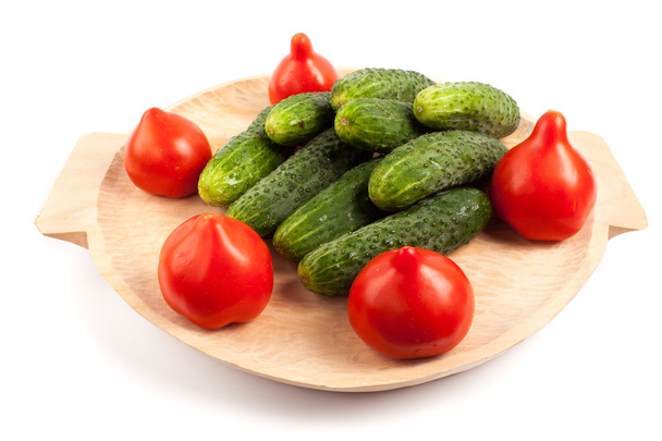 Tomatoes and gherkins - Zdjęcie, obraz