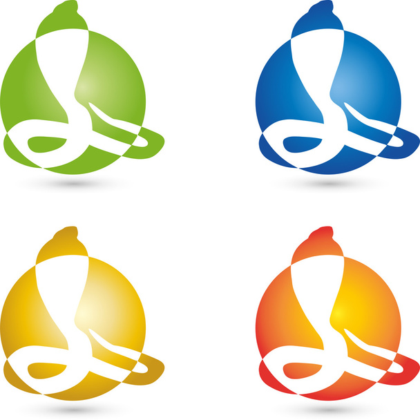 Logo, Kobra, Schlange, poziomu - Wektor, obraz