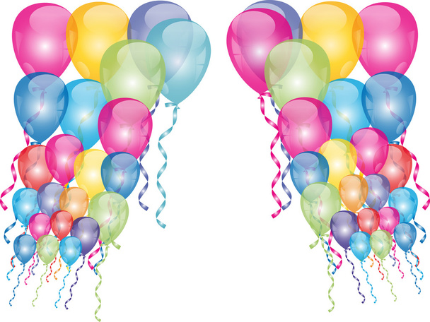 Luftballon, Hintergrund, Ballon, arka plan - Vektör, Görsel