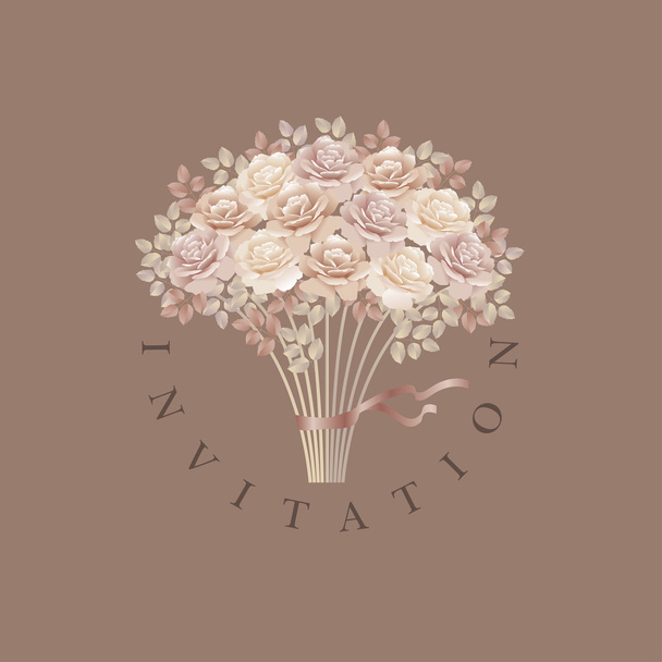 flower bouquet vector illustration - Vector, Imagen
