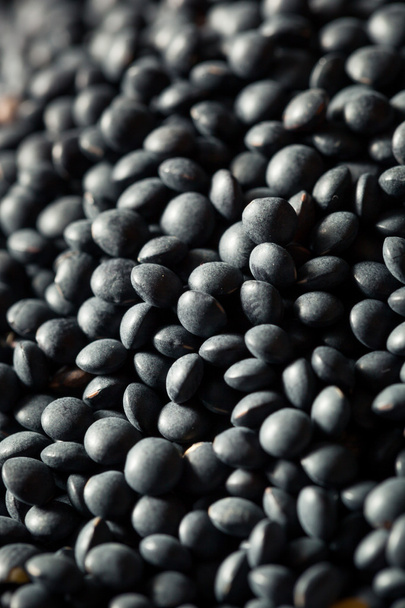Raw Organic Black Lentils - Valokuva, kuva