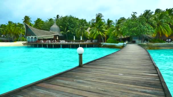 Hermosa isla de Maldivas con océano
 - Imágenes, Vídeo