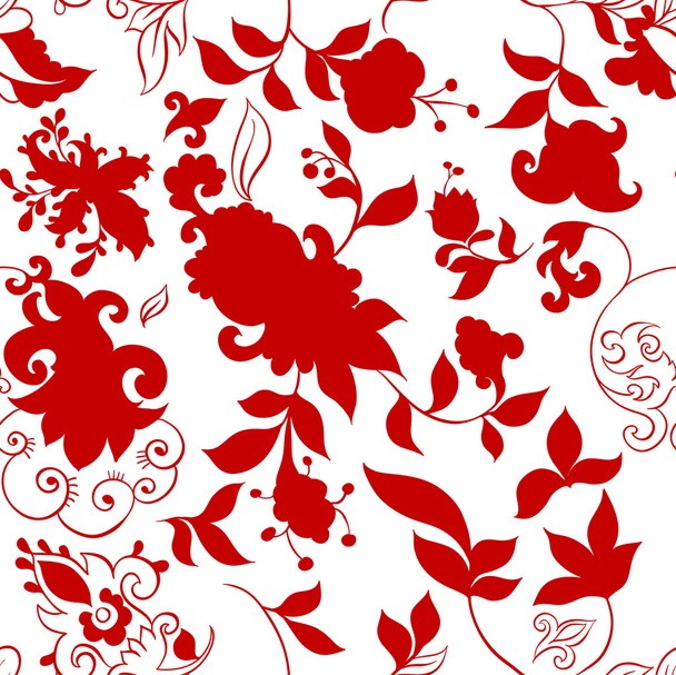 Seamless texture with flowers. Endless floral pattern - Vektor, Bild