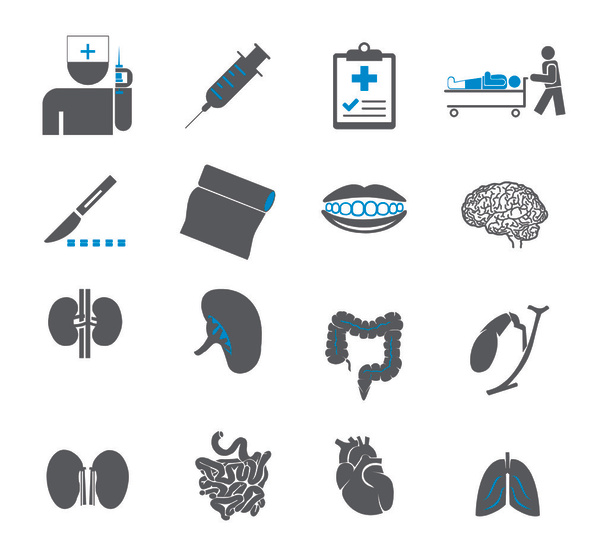 Set medicine icons - Vektori, kuva