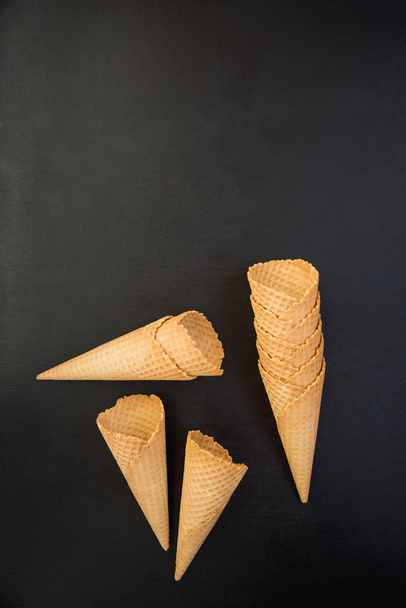 wafer cups voor consumptie-ijs - Foto, afbeelding