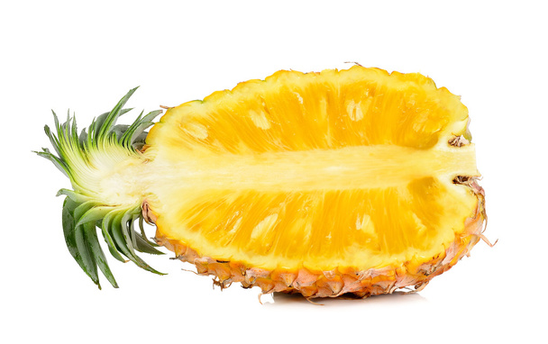 Half of pineapple isolated - 写真・画像