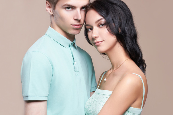 young couple of girl and boy - Foto, Imagem