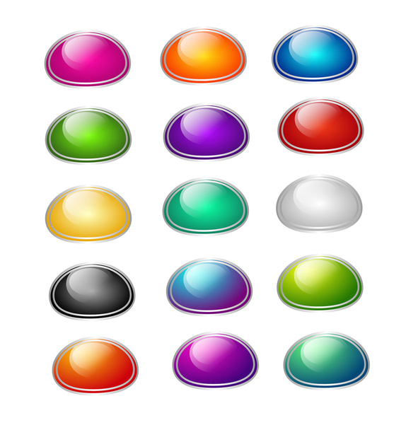 Набор красочных кнопок - Фото, изображение