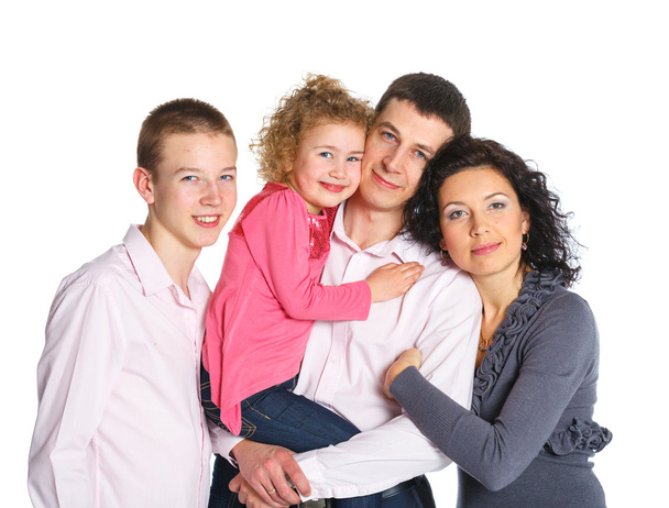 Portrait of happy family - Foto, imagen