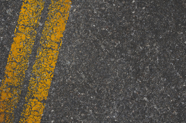 Asphalt texture with road markings background - Фото, изображение