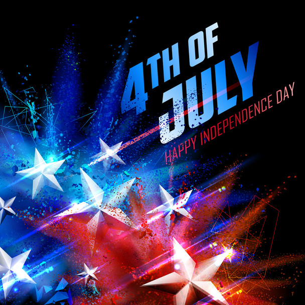 Fond du 4 juillet pour le Happy Independence Day America
 - Vecteur, image