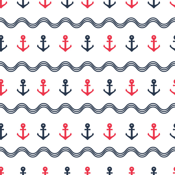 Nautical seamless pattern. - Foto, afbeelding