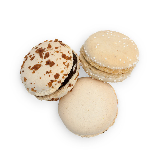 Three Creme Macarons - Фото, изображение