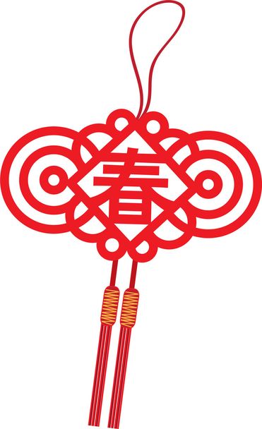Chinese new year ornament - Vector, Image