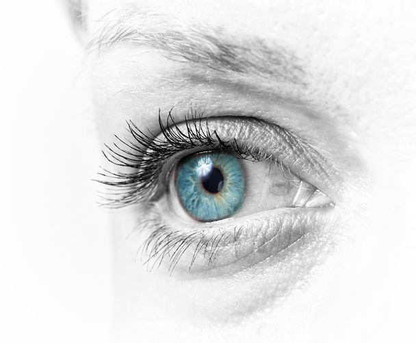 Close-up van de mooie vrouwelijke ogen - Foto, afbeelding