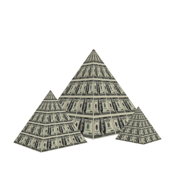 Dollar pyramid - Photo, Image