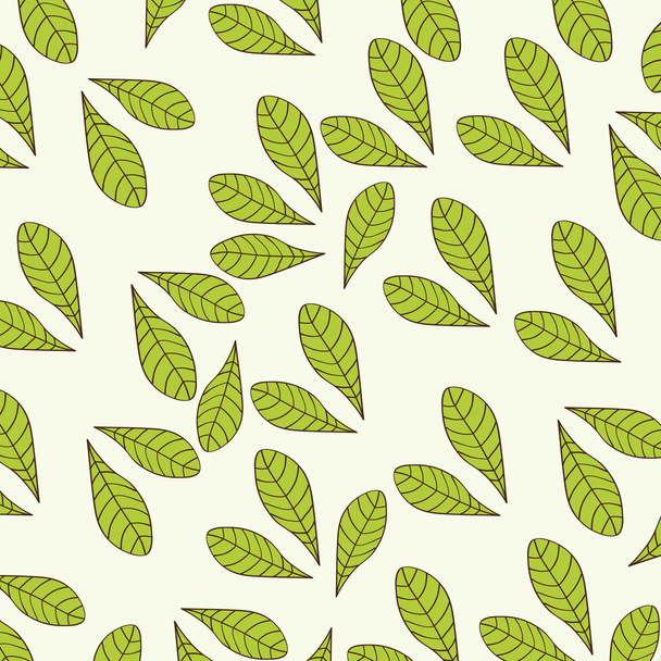 Leaves background design. Floral and Garden icon. vector graphic - Vetor, Imagem