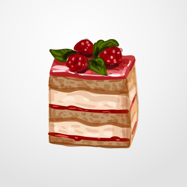 cake icon. cake sign - Vector, imagen