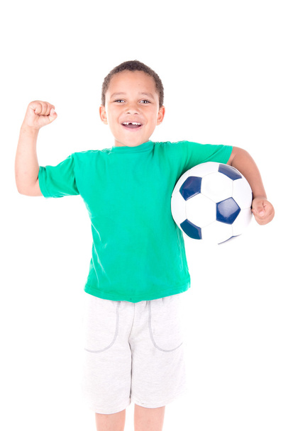 boy with soccer ball - Foto, Bild