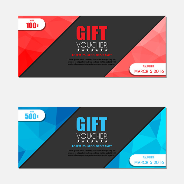 abstract Gift voucher template . vector - Vector, Image