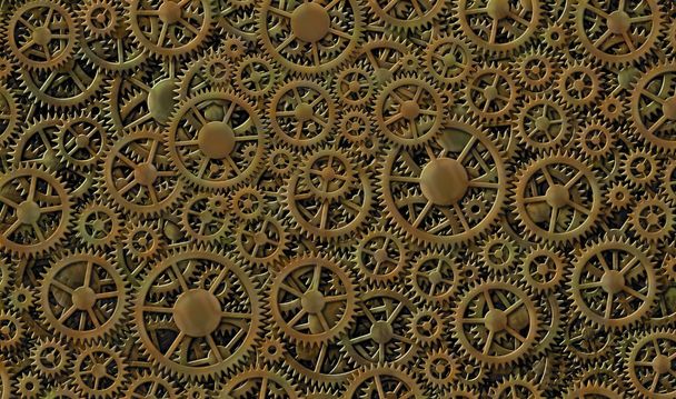 Gears Camouflage Background Design - Foto, Imagen