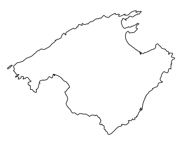 Mapa preciso de Mallorca
 - Vector, Imagen