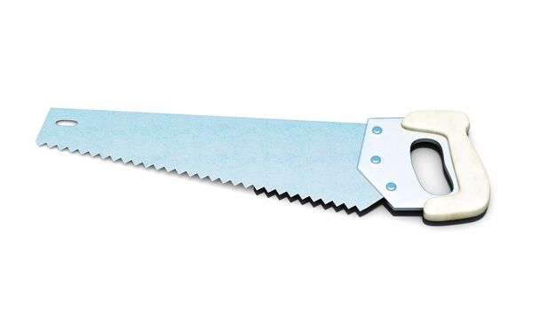 Hacksaw front view isolated on white background. 3d rendering - Photo, Image
