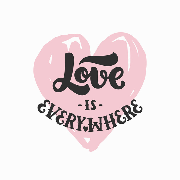 Love is everywhere - Вектор,изображение