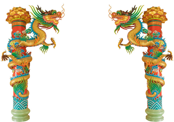 Dragon szobor kínai stílusú  - Fotó, kép