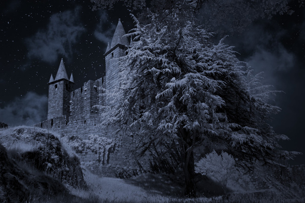 geheimnisvolle mittelalterliche Burg - Foto, Bild