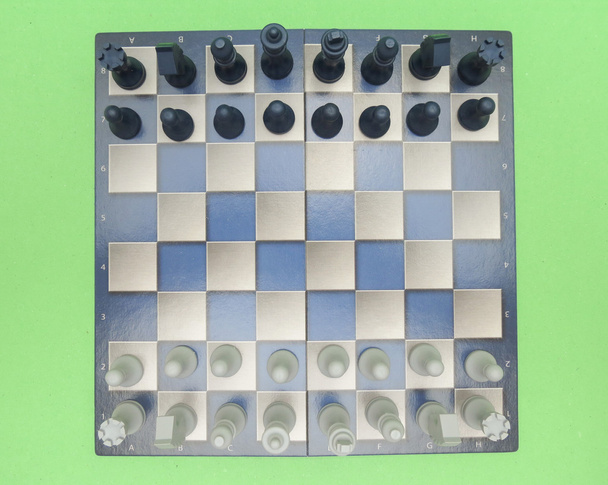 a fekete-fehér műanyag dáma sakktábla - Fotó, kép