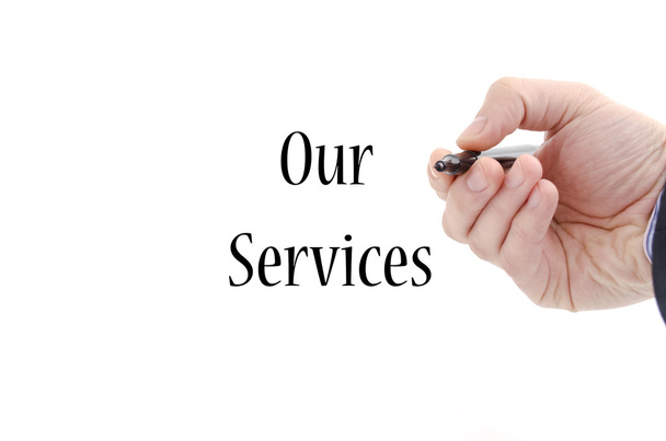 Our services text concept - Photo, Image