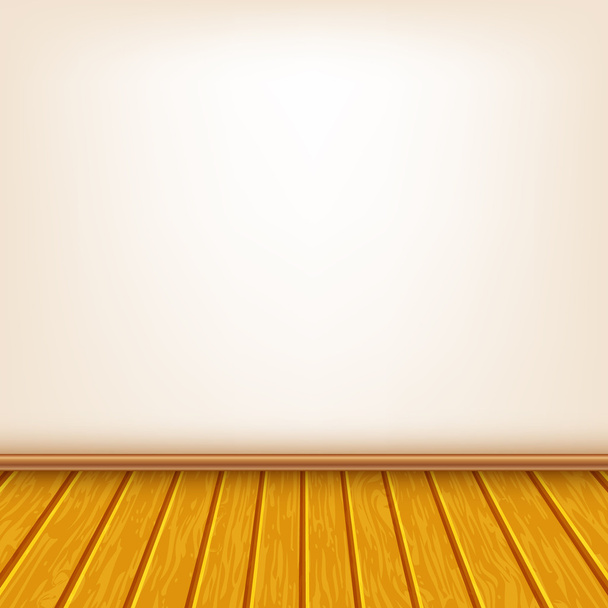 home wall with wooden floor  - Vector, Image